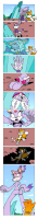 breasts drawing growth giantess nude furry blushing tail cat anthro mega comic color large_breasts butt handheld toes bra high_heels shoes sweat fox gloves ponytail sitting sonic_the_hedgehog outdoors crystal blaze_the_cat ripped_clothing purple_skin looking_behind drsgrowth miles_tails_prower