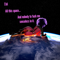 giantess giga tail butt destruction planet demon succubus earth space night sky behind_view shooting_star night_sky solo 1girl star_(sky) starry_background didistarshot