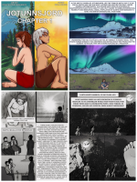 giantess breasts white_hair comic black_hair barefoot brunette short_hair shrunken_woman shrunken_man english 1girl 1boy damianlix bella_souto jotunnsjord