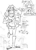 drawing giantess feet city mega monochrome destruction boots foot_crush sketch dialogue kay_faraday sizeable13 ace_attorney