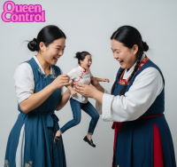 handheld domination asian shrunken_woman cruel screaming terror bully realistic ai_art queencontrol laughter