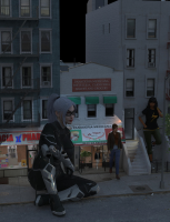 spider-man breasts giantess white_hair city mega black_hair large_breasts buildings jeans shoes multiple_sizes red_hair ponytail sitting giantesses mask dark_skin leaning_against_building jacket costume scarf digital_render mary_jane black_cat ms_marvel marvel_comics kamala_khan peter_parker felicia_hardy bewaremypower17 bakery