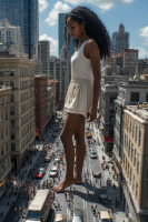 mega tinies giantess crush city destruction buildings foot_crush walking dark_skin ai_art walking_on_people