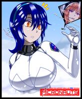 giantess color helicopter blue_hair clouds sky jumpsuit saffireprowler wessi_alaire drawing shrunken_woman