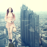 mega dress boots skyscraper karen_gillan Mega breasts giantess collage story realistic gtsmakerdj