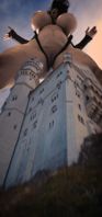 breasts giantess collage mega story gtsmakerdj britney_elizabeth huge_breasts castle looking_down point_of_view looking_at_viewer upward_view Mega