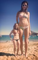 bikini size_difference beach looking_at_viewer mini_giantess mini breasts giantess collage story gtsmakerdj