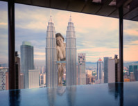 window looking_at_viewer between_buildings Mega Megagiantess petronas_twin_towers breasts giantess collage mega story tessa_fowler megagiantess gtsmakerdj