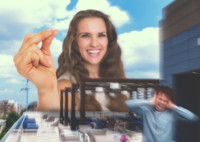 city smiling scared looking_at_viewer laugh rooftop sound_waves snap Mega Megagiantess breasts giantess collage mega domination story megagiantess gtsmakerdj