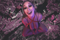 breasts giantess collage mega story megagiantess gtsmakerdj cheryl_blossom giga city large_breasts cleavage smiling sitting looking_up night parachute licking_lips downward_view imminent_vore looking_at_tiny Mega Megagiantess Cleavage