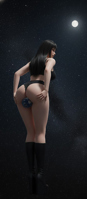 giantess breasts panties earth giga space black_hair long_hair butt planet underwear anal moon boots standing night looking_back full_moon behind_view sex_toy object_insertion starry_sky ass_grab night_sky squished medium_breasts 1girl star_(sky) strap-on underwear_only anal_object_insertion starry_background constellation starry_sky_print