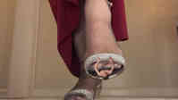 crush feet shrunken_man trapped indoors squished 1boy male_focus giantess