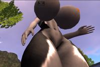 giantess point_of_view second_life furry towering from_below trees northstar_polaris