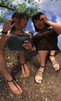 tinies point_of_view trees red-neptune giantess crush feet glasses blood asian shrunken_men sandals foot_crush digital_render sandal_crush asian_giantess