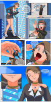 drawing giantess vore city comic tongue destruction handheld eyes ace_attorney mia_fey dialogue imminent_vore lana_skye moonlightsparkle9 shrunken_woman