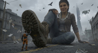 giantess shoes tiny tall fetish women videogame celebrities alyx half-life ai_art shrunken_man