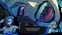 drawing nipples teeth purple_eyes short_hair shrunken_woman on_kinky giantess video_game eris hades