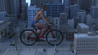 giantess city clothed buildings shorts bike digital_render destroyfordaz breasts mega blonde shoes street bus sunglasses vehicles braid water_tower bare_legs flag_bra bare_midriff taintedwizard
