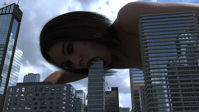giantess vore black_hair blowjob digital_render taintedwizard destroyfordaz citiesfordaz citydestruction