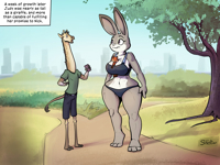 breasts drawing giantess panties furry tail city mega comic color bunny barefoot cleavage bra buildings brunette purple_eyes fox park police phone police_uniform shorts pants thighs bunny_girl disney shirt trees belt ripped_clothing giraffe thick_thighs looking_at_tiny orange_skin bare_legs grey_skin judy_hopps zootopia nick_wilde bare_midriff between_breasts police_officer shieltar Mega Cleavage