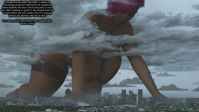 growth nipples giantess nude city mega destruction cleavage buildings huge_breasts pink_hair crawling clouds curvy thick_thighs redfiredog digital_render thicc Mega Destruction Cleavage brests