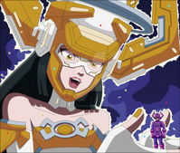 breasts drawing growth giantess giga horns mega space black_hair color long_hair armor giant planet handheld goddess multiple_sizes gloves boots galactus galacta stars helmet looking_at_tiny cosmic_giantess marvel_comics nightcore100 gold_nails amber_eyes Mega