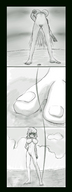 drawing giantess feet mega beach barefoot anime boats