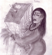 drawing giantess mega monochrome destruction anime breast_crush hugging tarrass20020 martin olivier