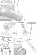 drawing feet manga monochrome butt anime pogojo shrunken_men