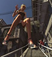 breasts gentle giantess blonde high_heels hand romantic tonto_blackadder chasing digital_render