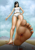 drawing giantess crush panties feet blood gore almanegra dfer