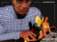 wings renderslicer shrunken_woman digital_render