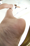 barefoot soles brunette point_of_view