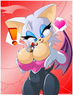 breasts giantess furry squeeze shadow sonic_the_hedgehog