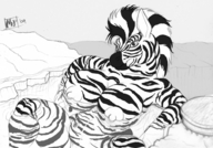 breasts giantess nude furry monochrome water zebra boats