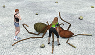 giantess crush micro barefoot finger high_heels shoes story face shrunken_woman bugs penny_story digital_render