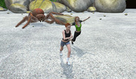 giantess crush micro barefoot finger high_heels shoes story face shrunken_woman bugs penny_story digital_render