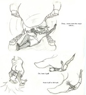 drawing giantess furry wolf monochrome tongue inside teeth shrunken_man throat swallowed