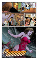breasts drawing growth giantess wings manga mega blonde comic color cleavage brunette castle outgrowing_building dress shrunken_woman doom_patrol zombie leotard dialogue on_shoulder dc_comics bare_legs elasti-girl robotman negative_man bumblebee rita_farr veronica_cale