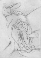 drawing giantess insertion micro nude pussy furry macro tail monochrome bunny anime fox spread