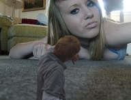 collage lying_down shrunken_man point_of_view looking_at_tiny