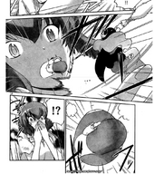 drawing giantess vore manga monochrome anime