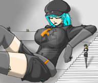 breasts drawing giantess pokemon vore butt cleavage butt_crush anime team_rocket nintendo corruptking between_breasts