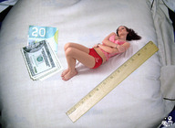 gentle barefoot brunette shrunken_woman