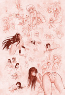 breasts drawing giantess karbo pussy vore monochrome butt digestion succubus demoness succubi snake_girl