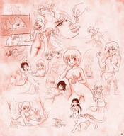 breasts karbo nude vore angel fairy slug_girl snake_girl vivian_(felarya) crisis_(felarya)