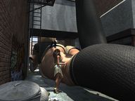 giantess city butt tontoblackadder shrunken_woman digital_render
