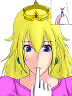 drawing micro vore blonde color princess_peach kariumu