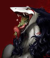 drawing vore furry teeth anime
