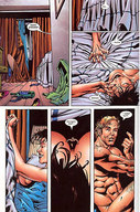 breasts drawing pussy manga comic color large_breasts sex cleavage shrunken_man ant-man janet_van_dyne marvel_comics the_wasp discarded_clothing hank_pym